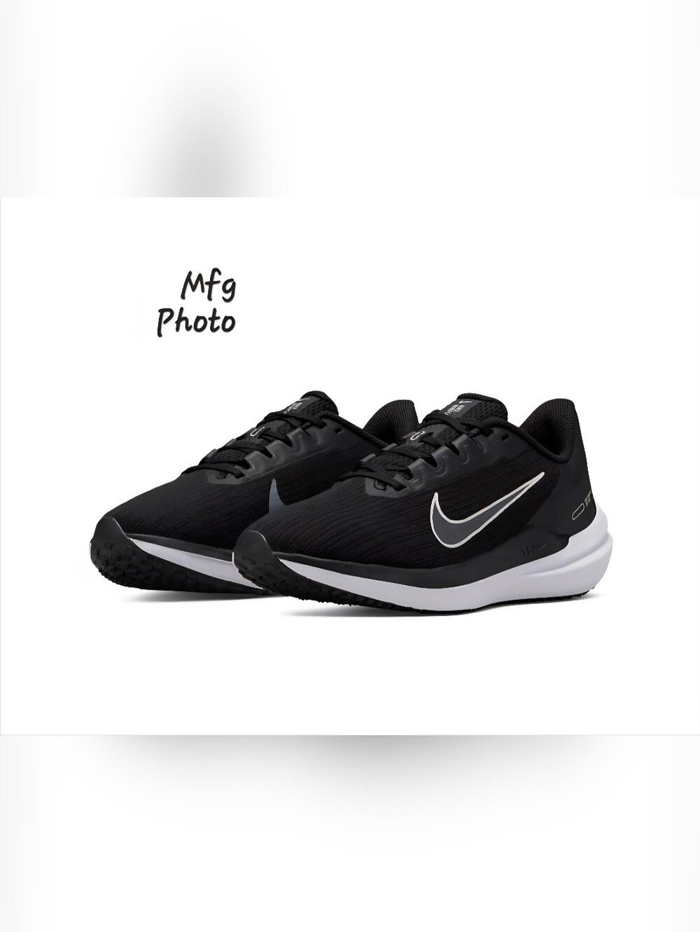 Nike Air Zoom Winflo 9 'Black Dark Smoke Grey', Womens 7.5 - Picture 1 of 9